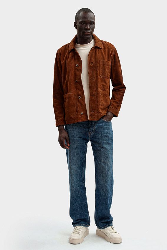 Куртка кожаная Pepe Jeans Коричневый