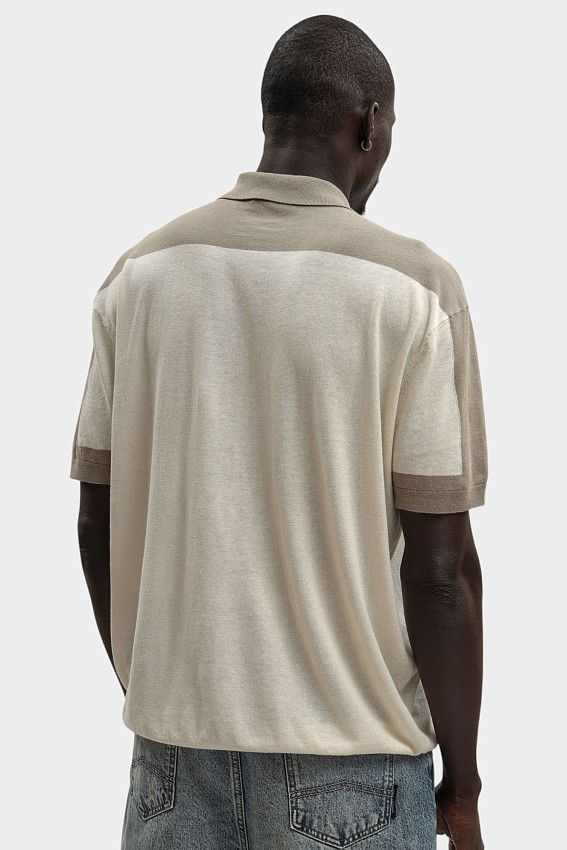 Поло Armani Exchange Бежевый