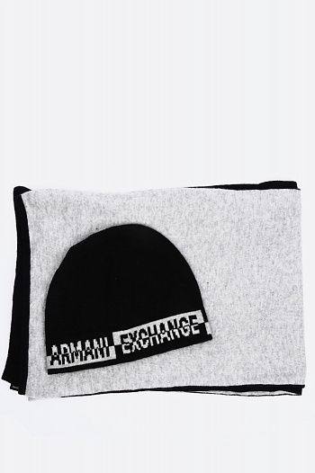 Шапка и шарф Armani Exchange