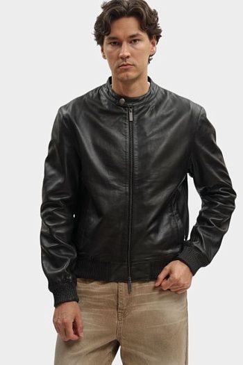 Куртка кожаная Bikkembergs