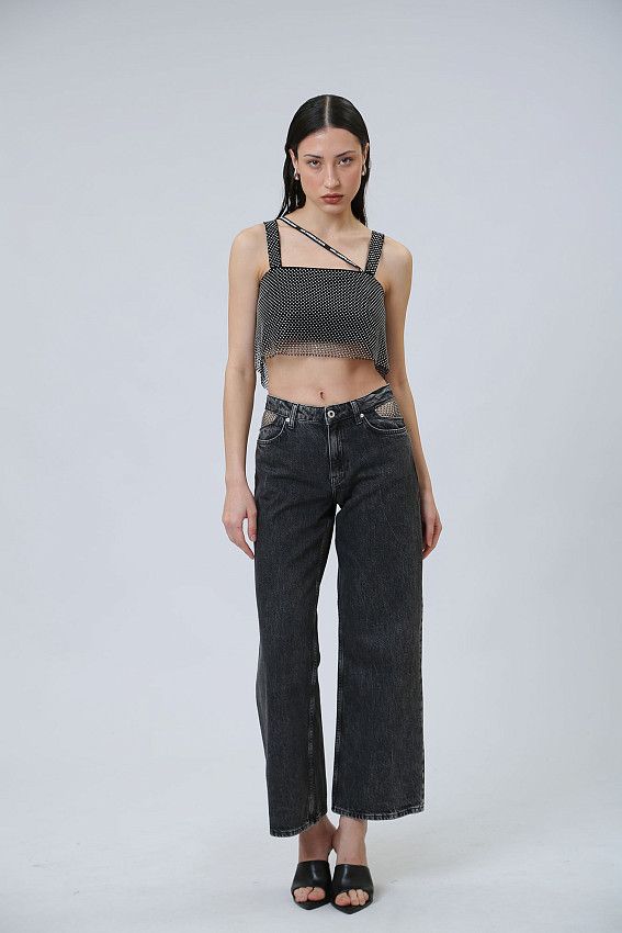 Топ Karl Lagerfeld Jeans Серебряный