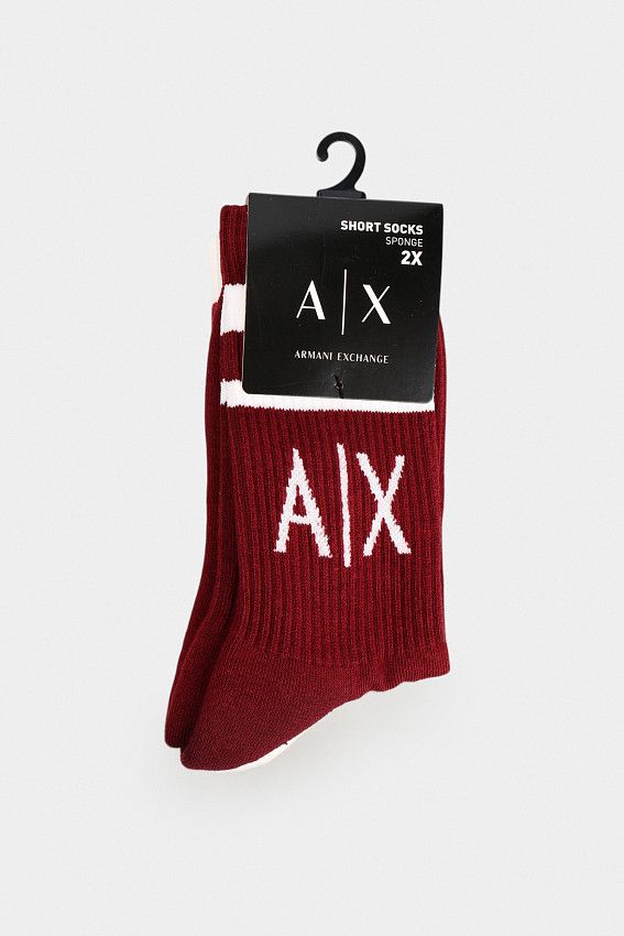 Носки 2 шт. Armani Exchange Бордовый