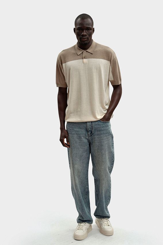 Поло Armani Exchange Бежевый