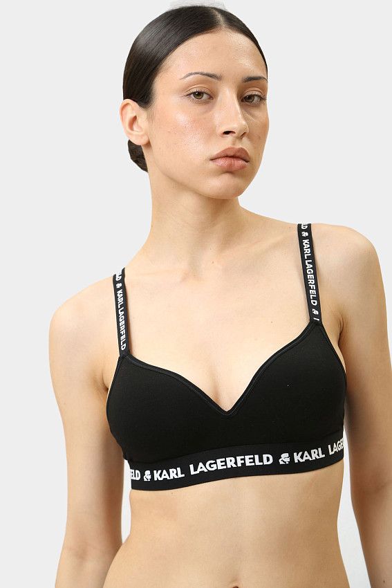 Топ Karl Lagerfeld Черный