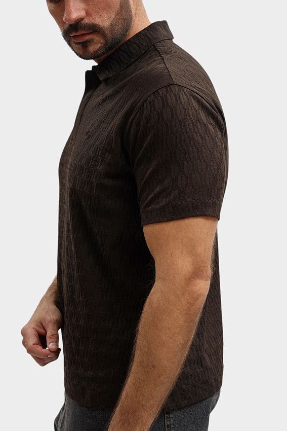Поло Emporio Armani Коричневый