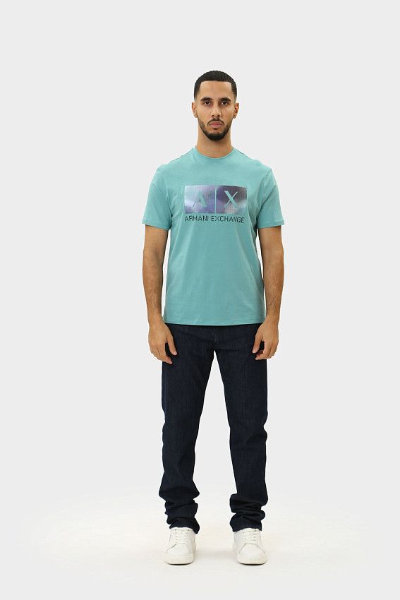 Футболка Armani Exchange Бирюзовый