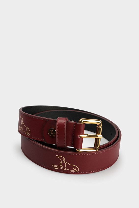 Ремень Trussardi Бордовый