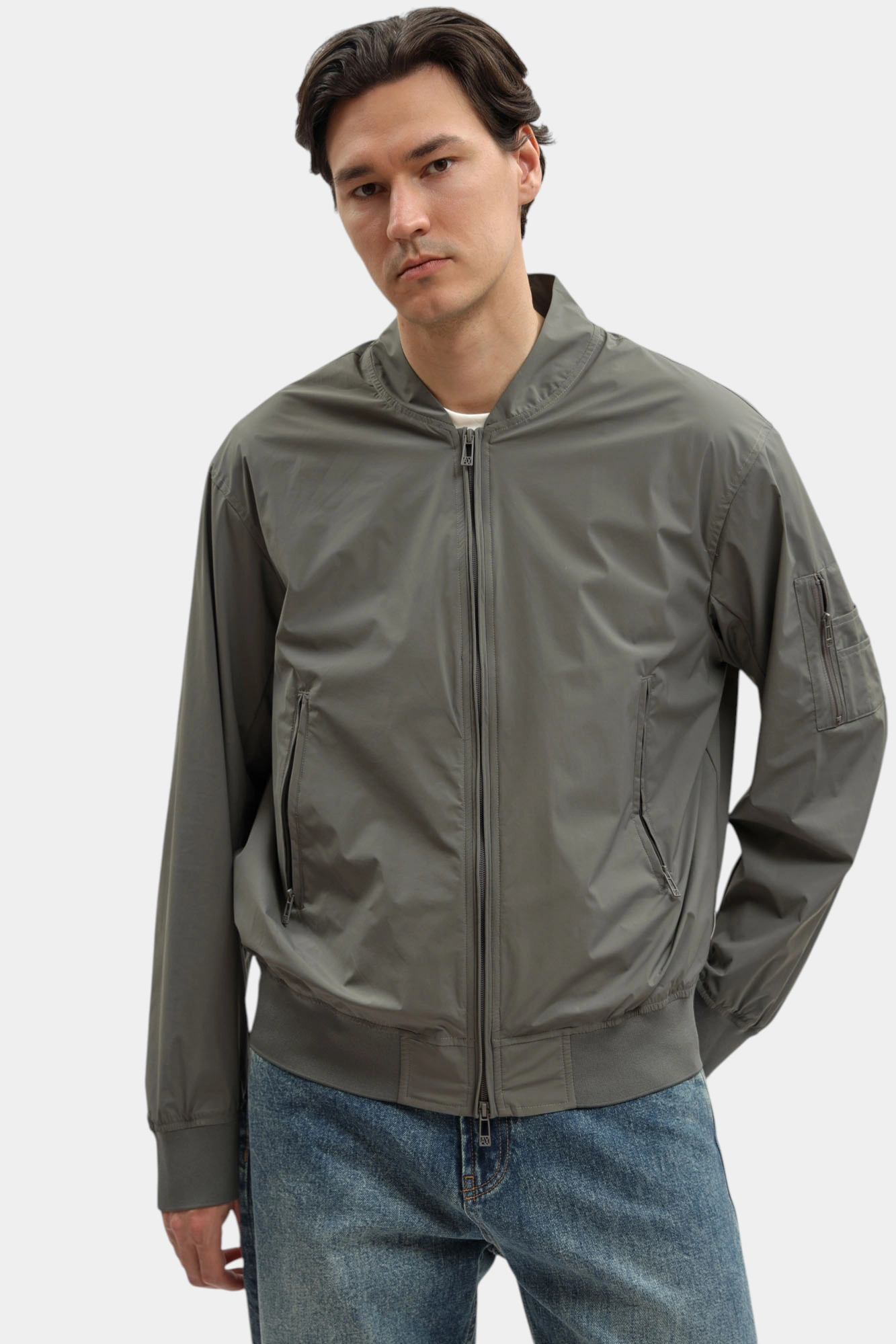 Бомбер Armani Exchange Серый