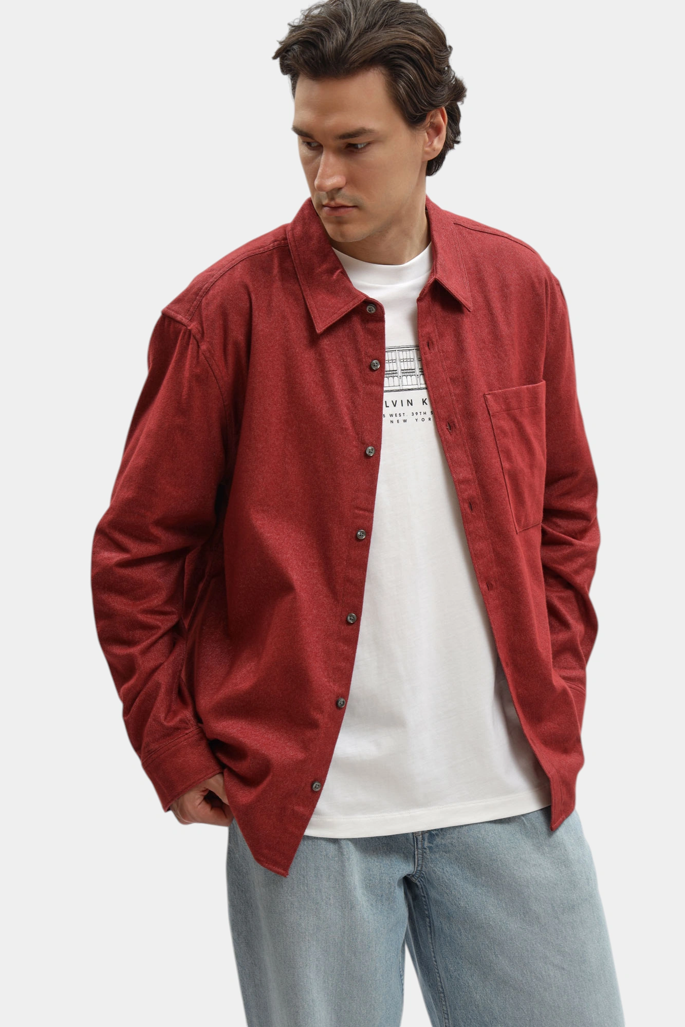 Рубашка Calvin Klein Jeans Бордовый