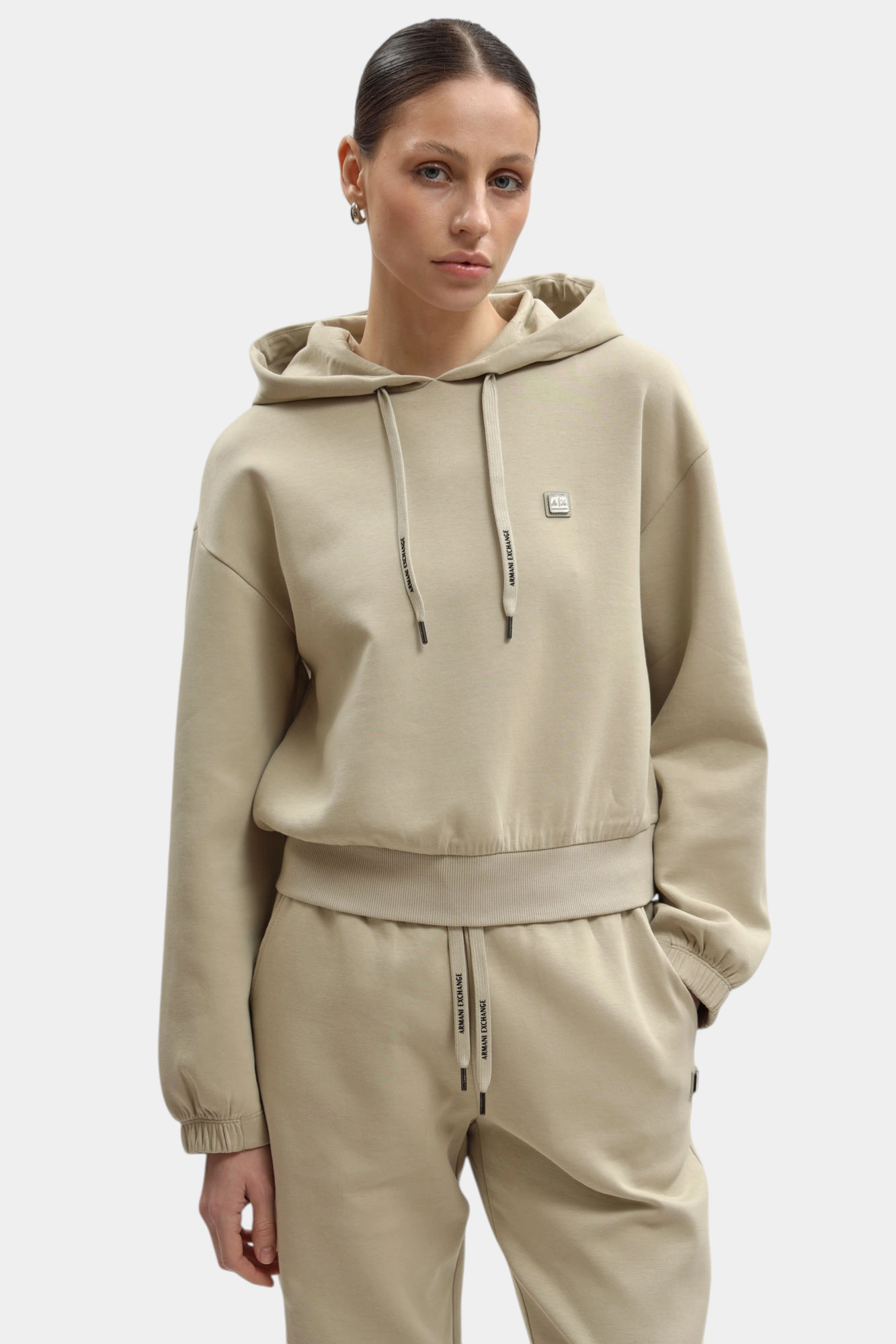 Худи Armani Exchange Бежевый